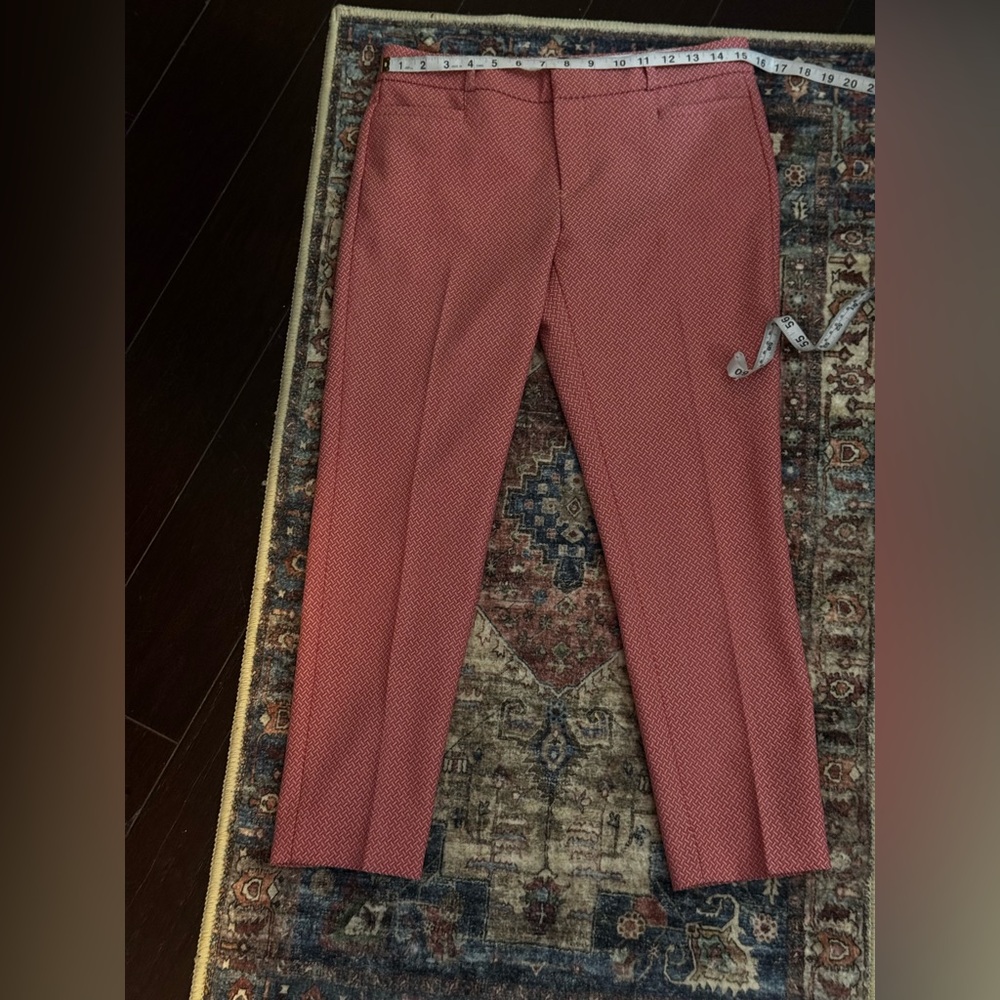 Banana Republic Women’s Sloan crop factory wild cherry sz 2 pants. NWOT.